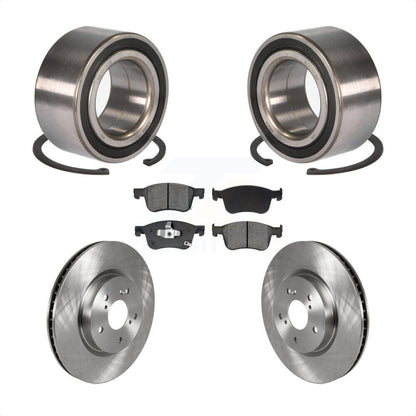 Wheel Bearing Disc Brake Rotor And Semi-Metallic Pads Front Kit For Honda Accord