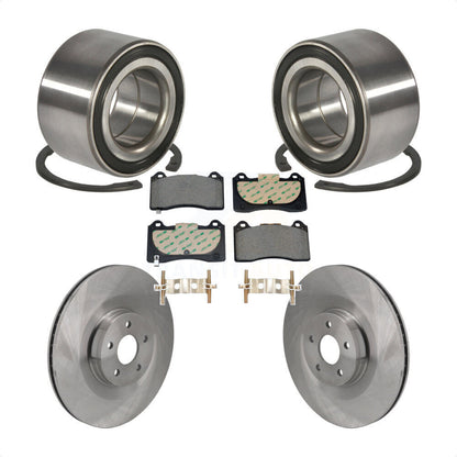 Wheel Bearing Disc Brake Rotors And Pads Front Kit For 2016-2018 Ford Focus RS