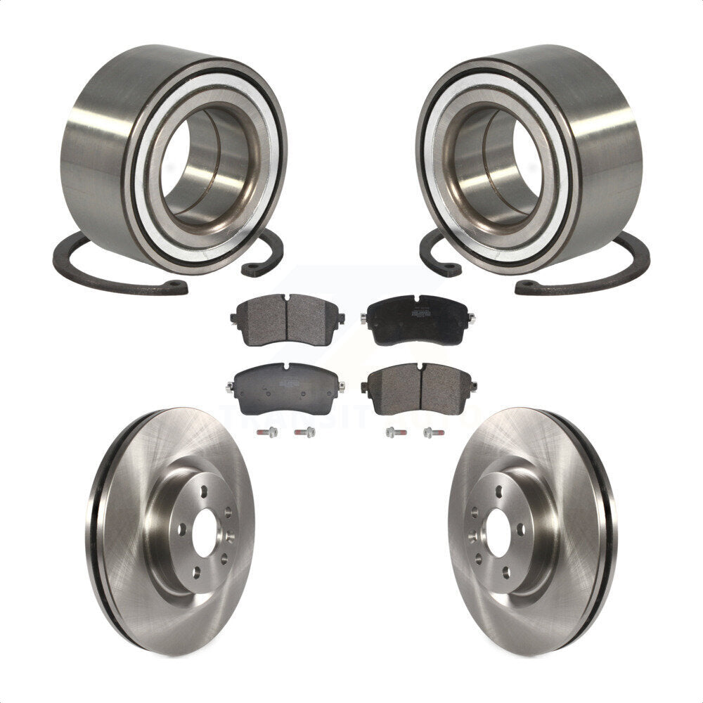 Wheel Bearing Disc Brake Rotors And Pads Front Kit For 2018 Jaguar E-Pace S/SE