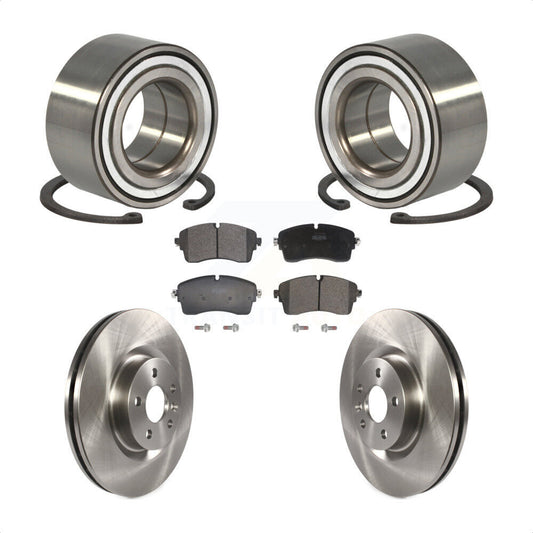 Wheel Bearing Disc Brake Rotors And Pads Front Kit For 2018 Jaguar E-Pace S/SE
