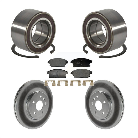 Wheel Bearing Coated Brake Rotor & Pad Front Kit For Chevrolet Trax Buick Encore