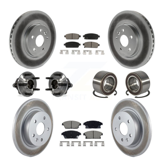 Hub Bearing Coat Brake Rotor Pads Front Rear Kit (10Pc) For Chevrolet Trax Buick
