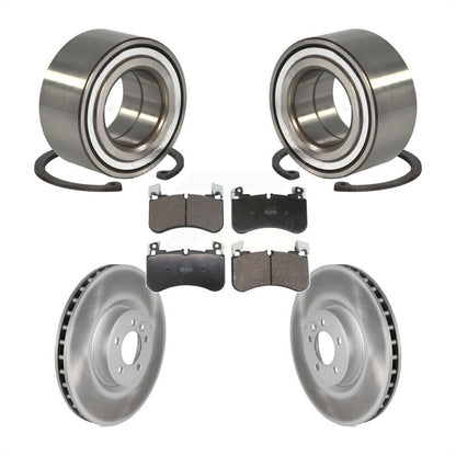 Wheel Bearing Coated Disc Brake Rotor & Pad Front Kit For Land Rover Range Sport