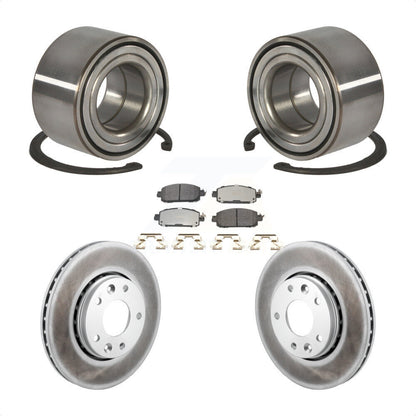 Wheel Bearing Coated Disc Brake Rotors And Pads Front Kit For Nissan Kicks