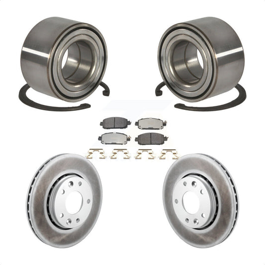Wheel Bearing Coated Disc Brake Rotors And Pads Front Kit For Nissan Kicks