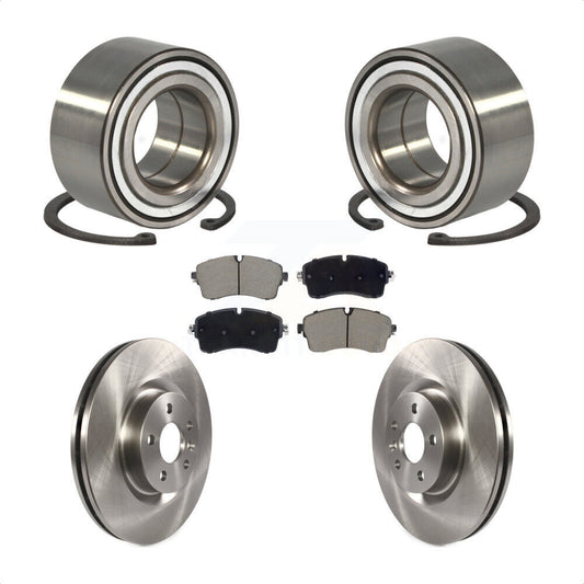 Wheel Bearing Disc Brake Rotors And Pads Front Kit For 2018 Jaguar E-Pace S/SE