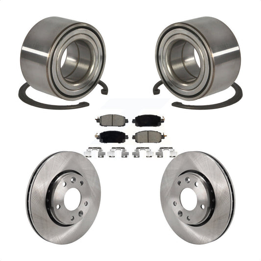 Wheel Bearing Disc Brake Rotors And Ceramic Pads Front Kit For Nissan Kicks