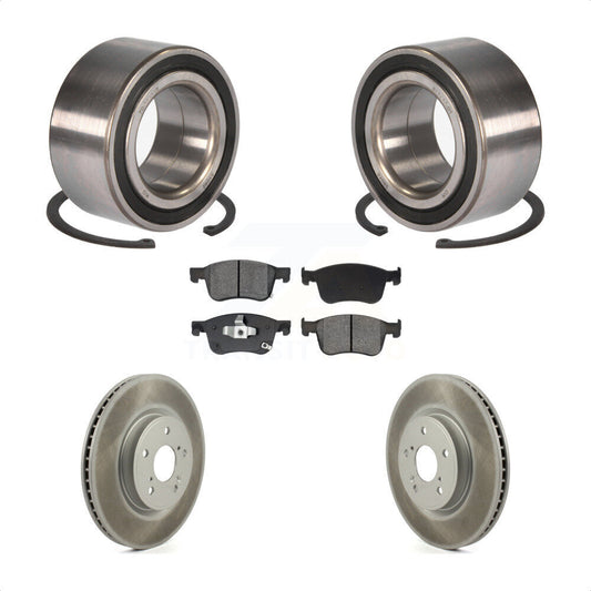 Wheel Bearing Coated Disc Brake Rotors And Pads Front Kit For Honda Accord