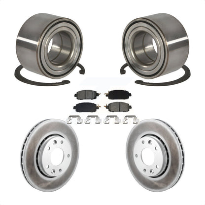 Wheel Bearing Coated Disc Brake Rotors And Pads Front Kit For Nissan Kicks