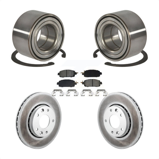 Wheel Bearing Coated Disc Brake Rotors And Pads Front Kit For Nissan Kicks