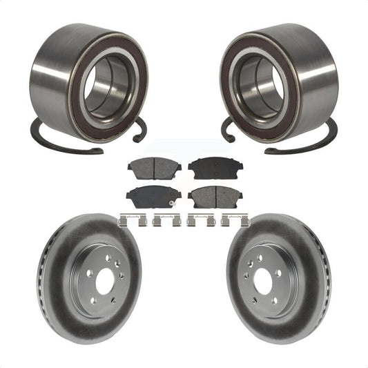 Wheel Bearing Coated Brake Rotor & Pad Front Kit For Chevrolet Trax Buick Encore