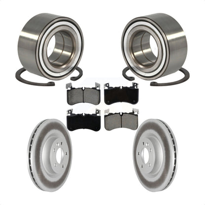 Wheel Bearing Coated Disc Brake Rotor & Pad Front Kit For Land Rover Range Sport