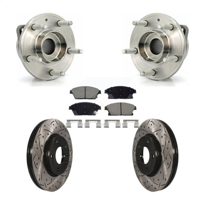 Hub Bearing Drill Slot Brake Rotor Pads Front Kit For Chevrolet Cruze Buick Volt
