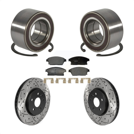 Wheel Bearing Coat Drill Slot Brake Rotor Pad Front Kit For Chevrolet Trax Buick
