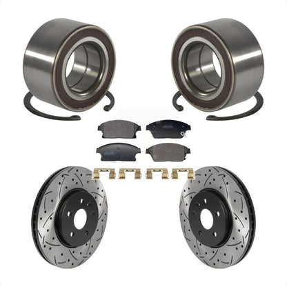 Wheel Bearing Coat Drill Slot Brake Rotor Pad Front Kit For Chevrolet Trax Buick