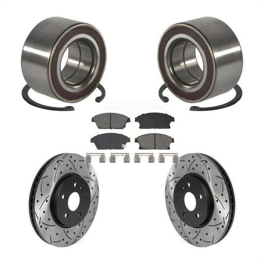 Wheel Bearing Coat Drill Slot Brake Rotor Pad Front Kit For Chevrolet Trax Buick