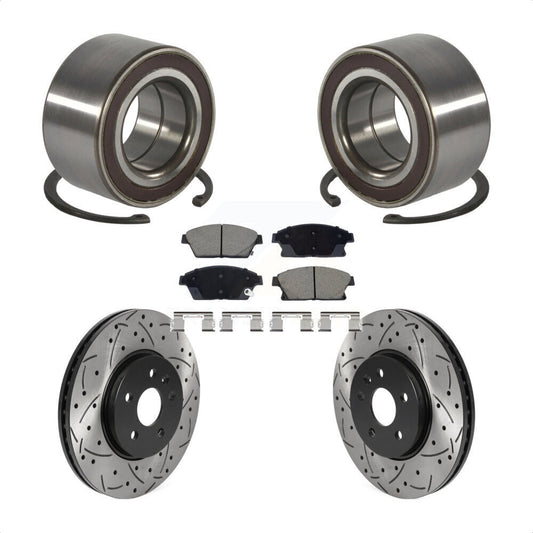 Wheel Bearing Coat Drill Slot Brake Rotor Pad Front Kit For Chevrolet Trax Buick