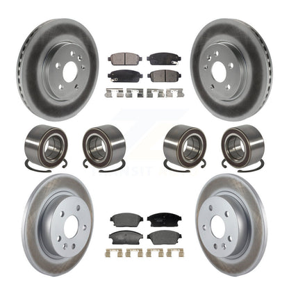 Bearing Coat Brake Rotor Pads Front Rear Kit (10Pc) For Chevrolet Trax Buick AWD