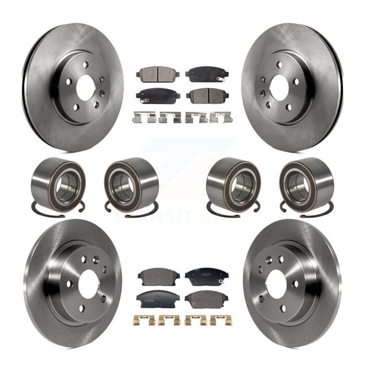 Bearing Brake Rotor & Pads Front Rear Kit (10Pc) For Chevrolet Trax Buick Encore
