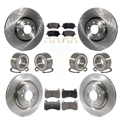 Bearings Disc Brake Rotors And Pads Front Rear Kit (10Pc) For Land Rover Range