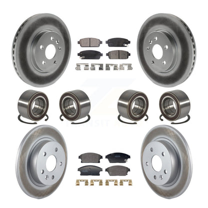 Bearing Coat Brake Rotor Pads Front Rear Kit (10Pc) For Chevrolet Trax Buick AWD