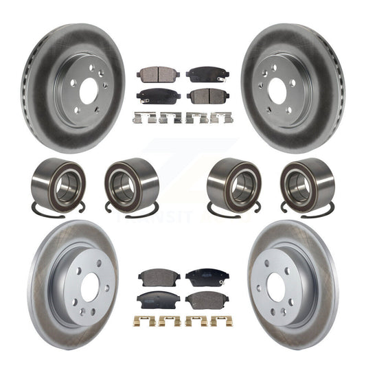 Bearing Coat Brake Rotor Pads Front Rear Kit (10Pc) For Chevrolet Trax Buick AWD