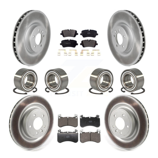 Bearing Coated Disc Brake Rotor & Pad Front Rear Kit (10Pc) For Land Rover Range