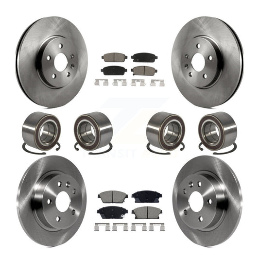 Bearing Brake Rotor & Pads Front Rear Kit (10Pc) For Chevrolet Trax Buick Encore