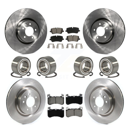 Bearings Disc Brake Rotors And Pads Front Rear Kit (10Pc) For Land Rover Range