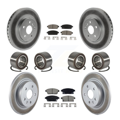 Bearing Coat Brake Rotor Pads Front Rear Kit (10Pc) For Chevrolet Trax Buick AWD