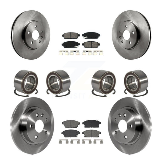 Bearing Brake Rotor & Pads Front Rear Kit (10Pc) For Chevrolet Trax Buick Encore