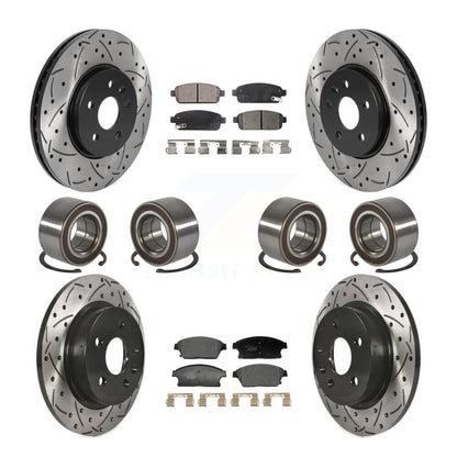 Bearing Coat Brake Rotor Pads Front Rear Kit (10Pc) For Chevrolet Trax Buick AWD