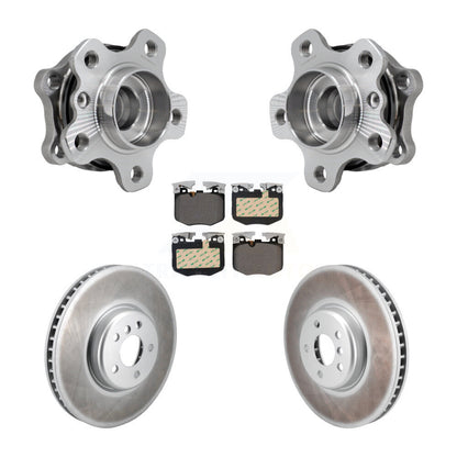 Hub Bearing Coated Brake Rotor Pads Front Kit For BMW 330i xDrive 530i 330e 540i