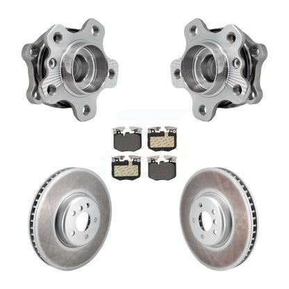 Hub Bearing Coated Brake Rotor Pads Front Kit For BMW 330i xDrive 530i 330e 540i