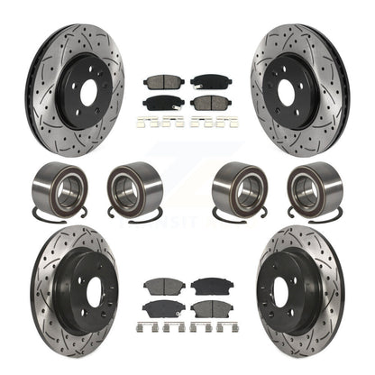 Bearing Coat Brake Rotor Pads Front Rear Kit (10Pc) For Chevrolet Trax Buick AWD