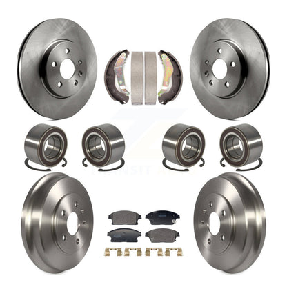 Bearing Brake Rotor Pads Shoe Front Rear Kit (10Pc) For 13-17 Chevrolet Trax AWD