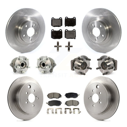 Hub Bearing Brake Rotor Pad Front Rear Kit (10Pc) For Subaru BRZ Limited/Premium