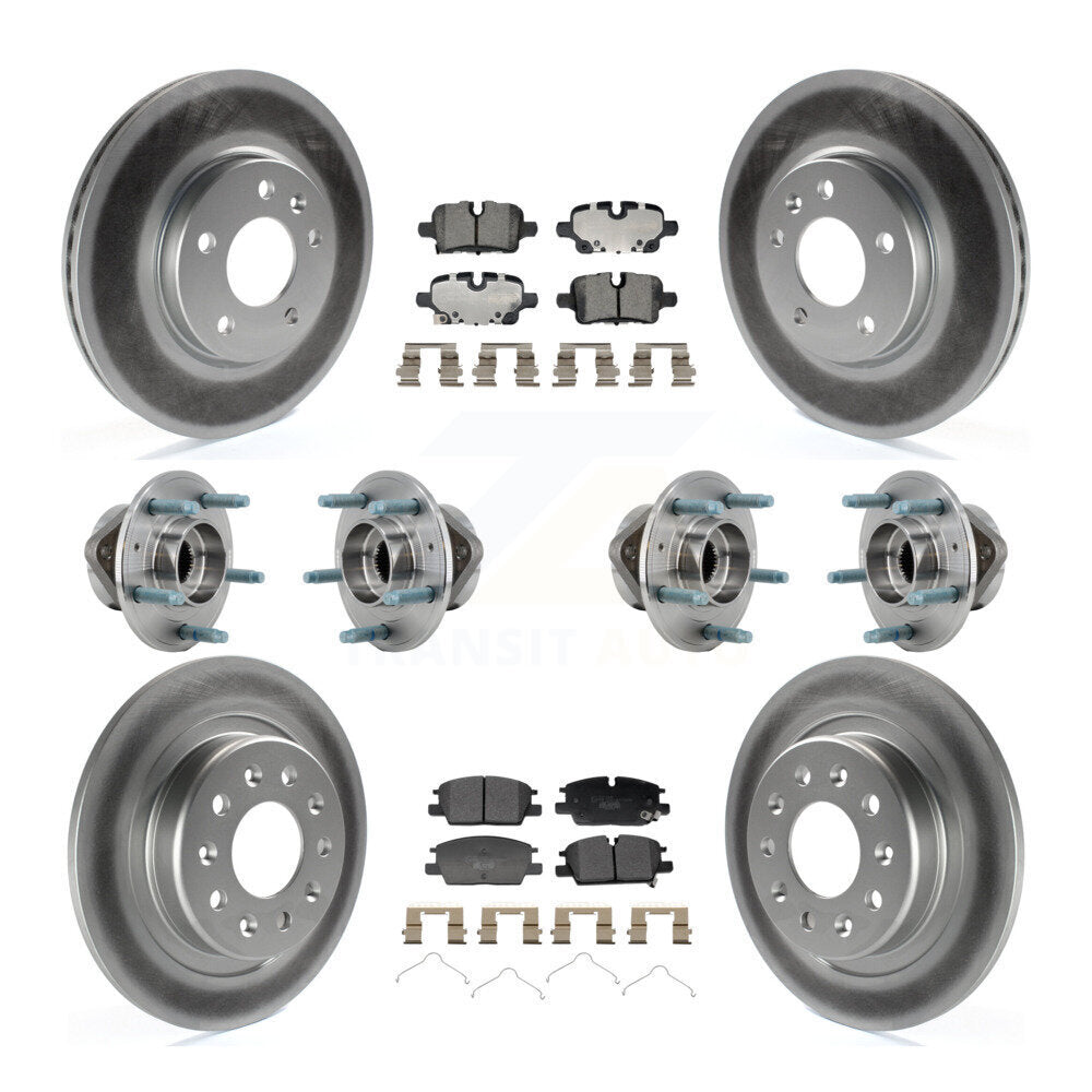 Hub Bearing Coat Brake Rotor Pad Front Rear Kit (10Pc) For Chevrolet Equinox GMC