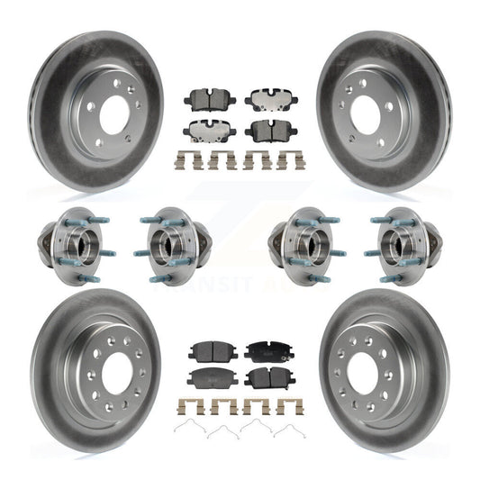 Hub Bearing Coat Brake Rotor Pad Front Rear Kit (10Pc) For Chevrolet Equinox GMC