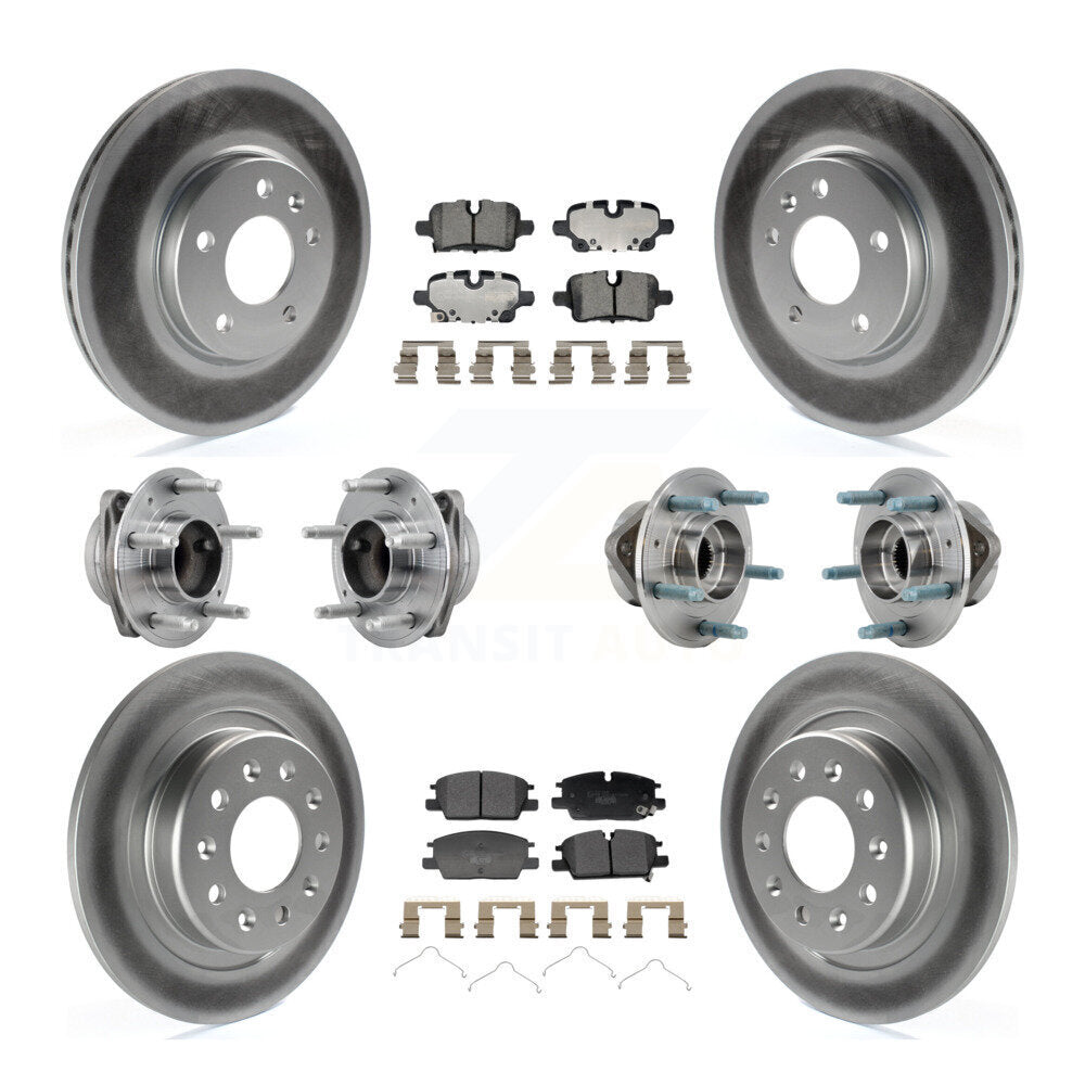 Hub Bearing Coat Brake Rotor Pad Front Rear Kit (10Pc) For Chevrolet Equinox GMC