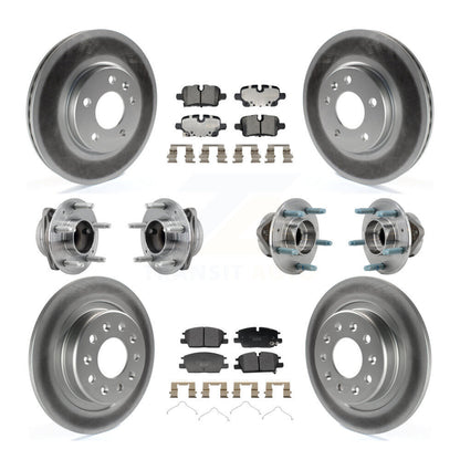 Hub Bearing Coat Brake Rotor Pad Front Rear Kit (10Pc) For Chevrolet Equinox GMC
