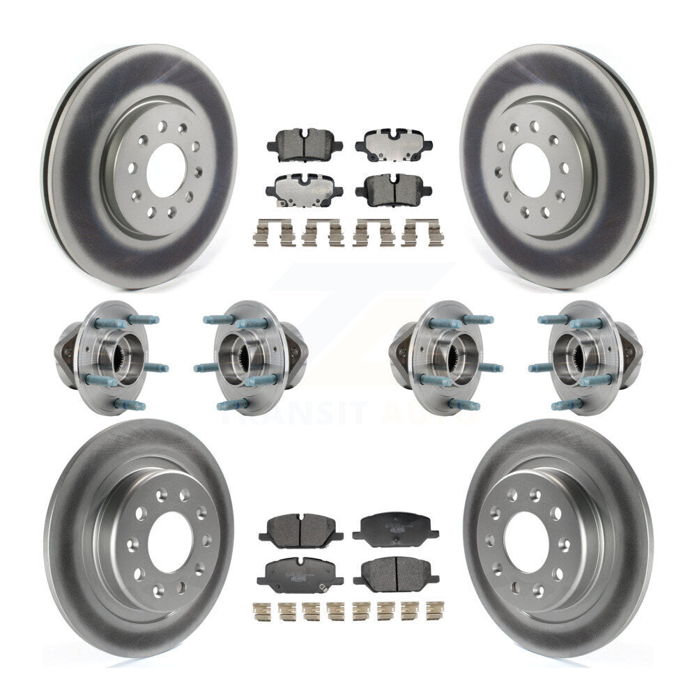 Hub Bearing Coat Brake Rotor Pad Front Rear Kit (10Pc) For Chevrolet Equinox GMC