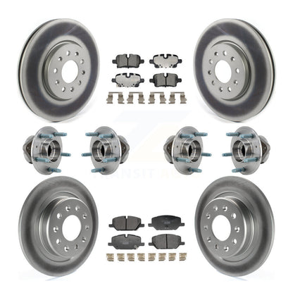 Hub Bearing Coat Brake Rotor Pad Front Rear Kit (10Pc) For Chevrolet Equinox GMC