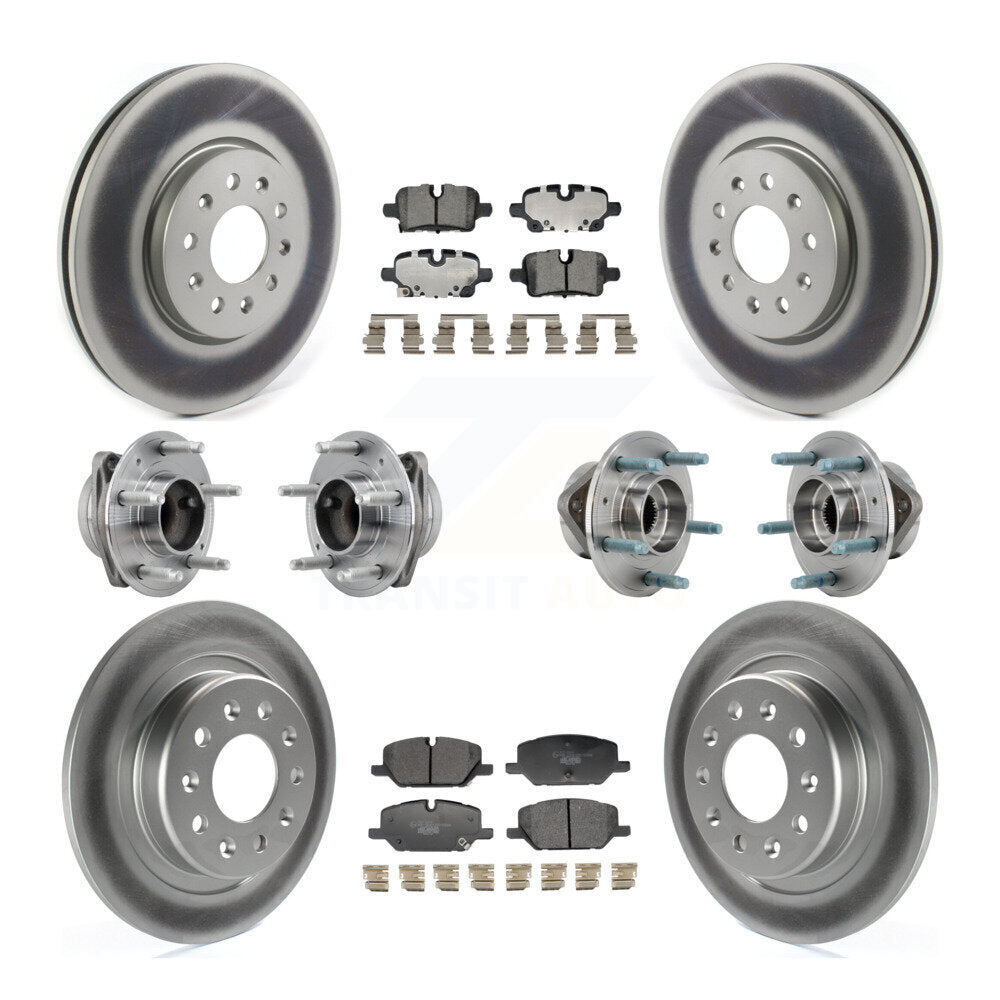Hub Bearing Coat Brake Rotor Pad Front Rear Kit (10Pc) For Chevrolet Equinox GMC