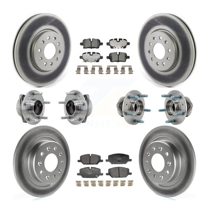 Hub Bearing Coat Brake Rotor Pad Front Rear Kit (10Pc) For Chevrolet Equinox GMC