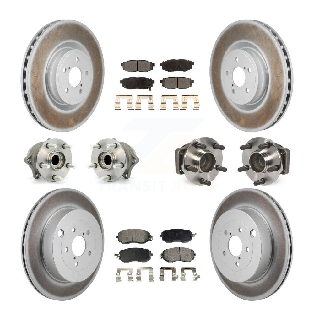 Hub Bearing Coat Brake Rotor Pads Front Rear Kit (10Pc) For 19 Toyota 86 Base/GT
