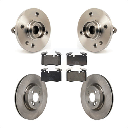 Hub Bearing Assembly Disc Brake Rotor And Ceramic Pads Front Kit For Mini Cooper