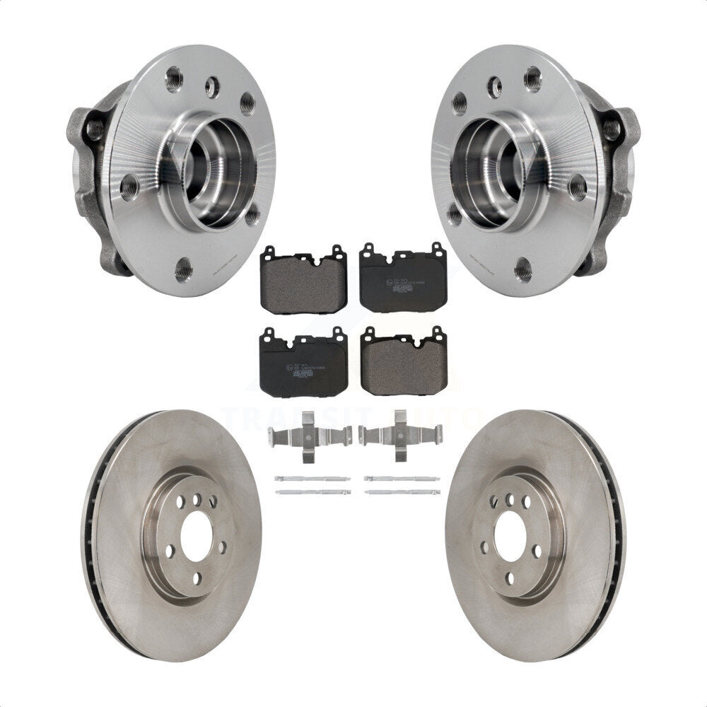 Hub Bearing Disc Brake Rotor & Pads Front Kit For Mini Cooper Countryman Clubman
