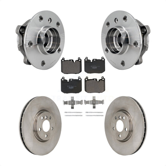 Hub Bearing Disc Brake Rotor & Pads Front Kit For Mini Cooper Countryman Clubman
