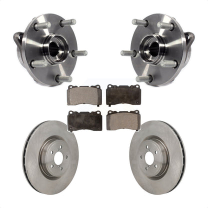 Hub Bearing Assembly Brake Rotor & Pad Front Kit For 2004 Subaru Impreza WRX STI